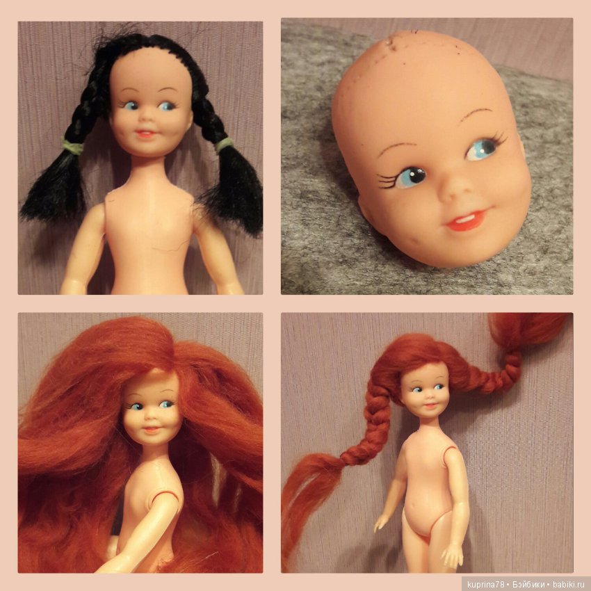 Пеппи Длинный чулок! с антресоли в новую жизнь. Мой первый ООАК старой куколки (фото 6)