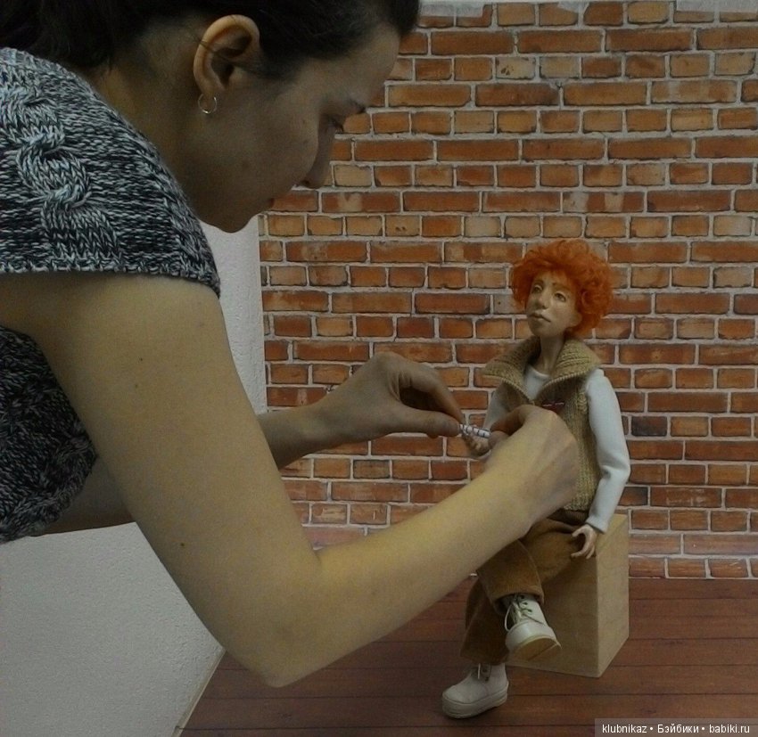 Солнечный мальчик, фото шарнирной куклы с фотосессии (фото 2)