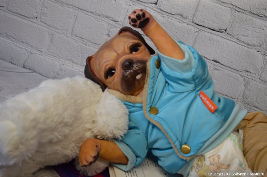 Реборн мопсик Кимико, Принцесса. Мастерская Людмилы Скрылёвой (фото 3)