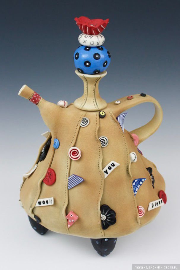 Чайники из глины от Laura Peery (фото 4)