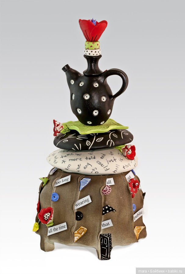 Чайники из глины от Laura Peery
