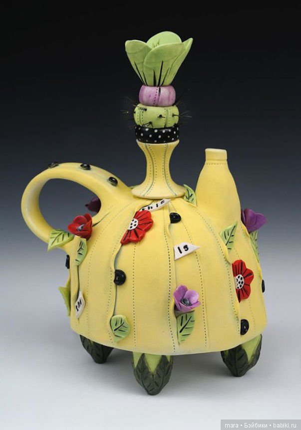 Чайники из глины от Laura Peery (фото 2)