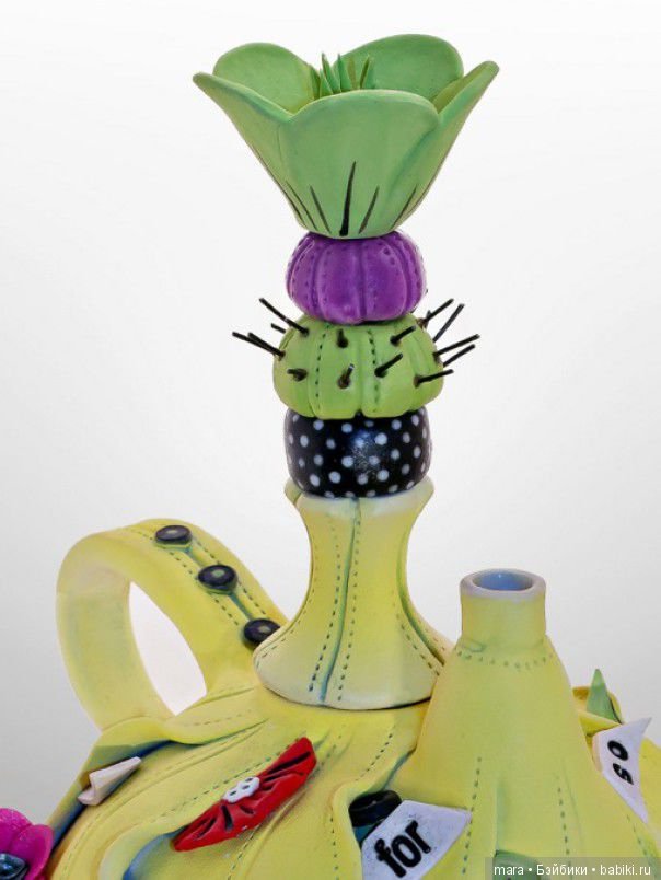 Чайники из глины от Laura Peery