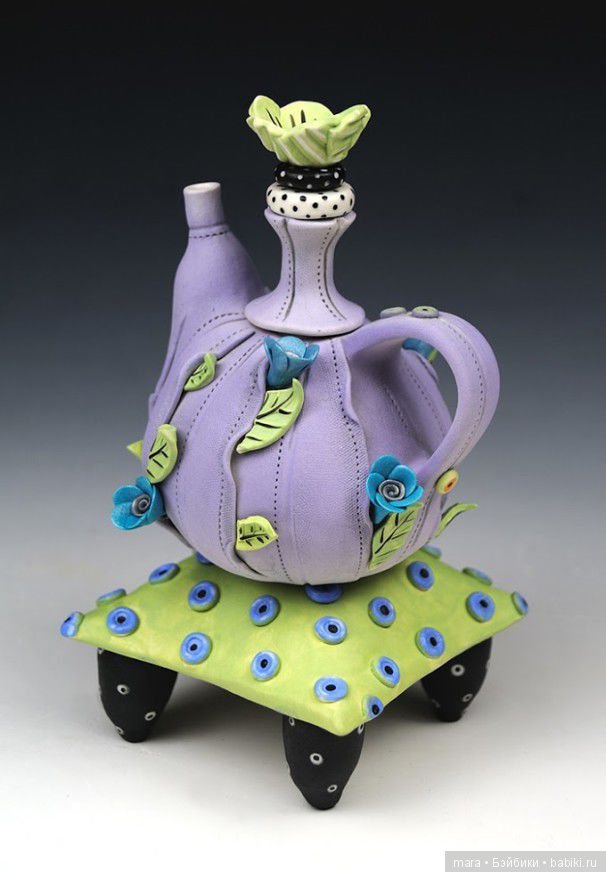 Чайники из глины от Laura Peery (фото 7)