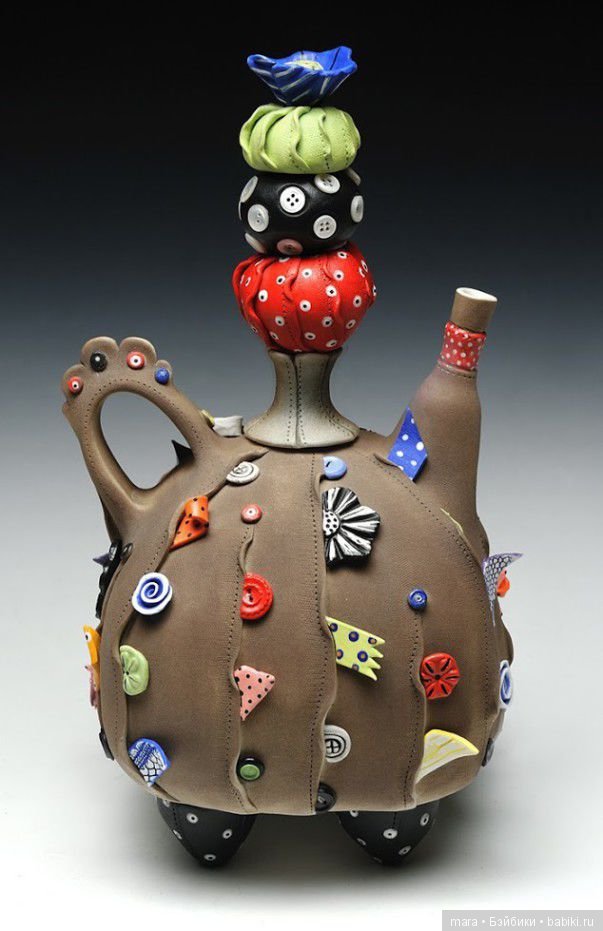 Чайники из глины от Laura Peery (фото 6)