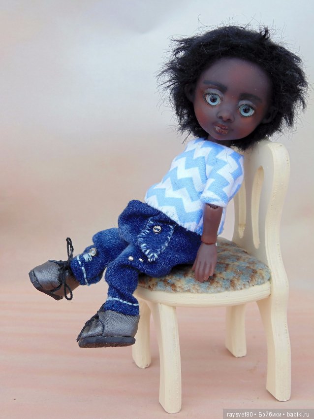 Шоколадные мальчик и девочка! Шарнирные куклы (фото 3)