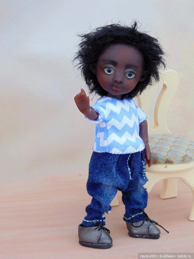 Шоколадные мальчик и девочка! Шарнирные куклы (фото 2)