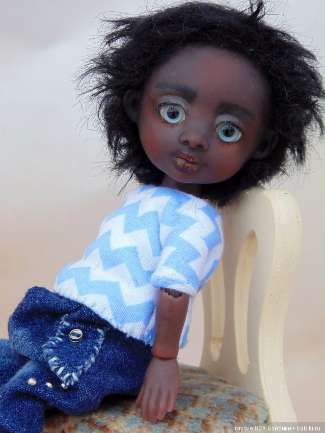 Шоколадные мальчик и девочка! Шарнирные куклы (фото 4)