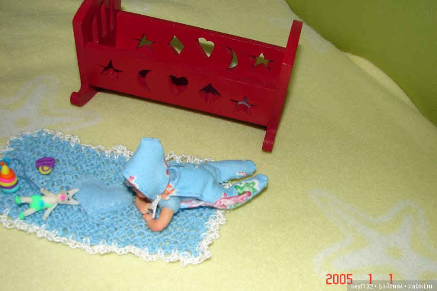 Малыш Ник. Мини кукла — Авторские миниатюрные куклы: лепка (фото 8)