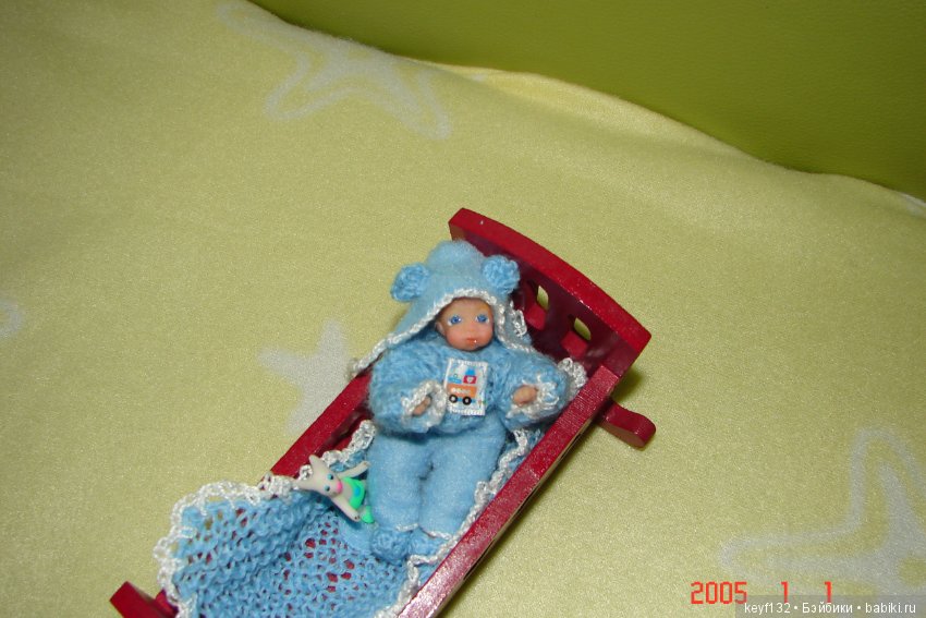 Малыш Ник. Мини кукла — Авторские миниатюрные куклы: лепка (фото 10)