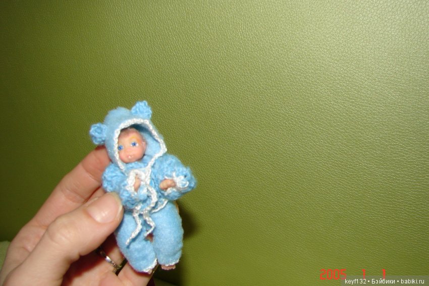 Малыш Ник. Мини кукла — Авторские миниатюрные куклы: лепка (фото 3)