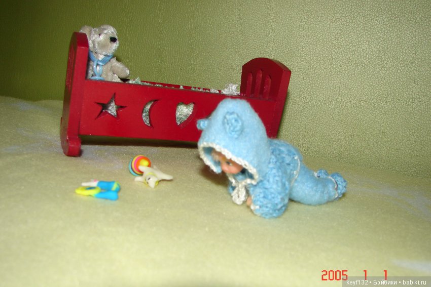 Малыш Ник. Мини кукла — Авторские миниатюрные куклы: лепка (фото 2)