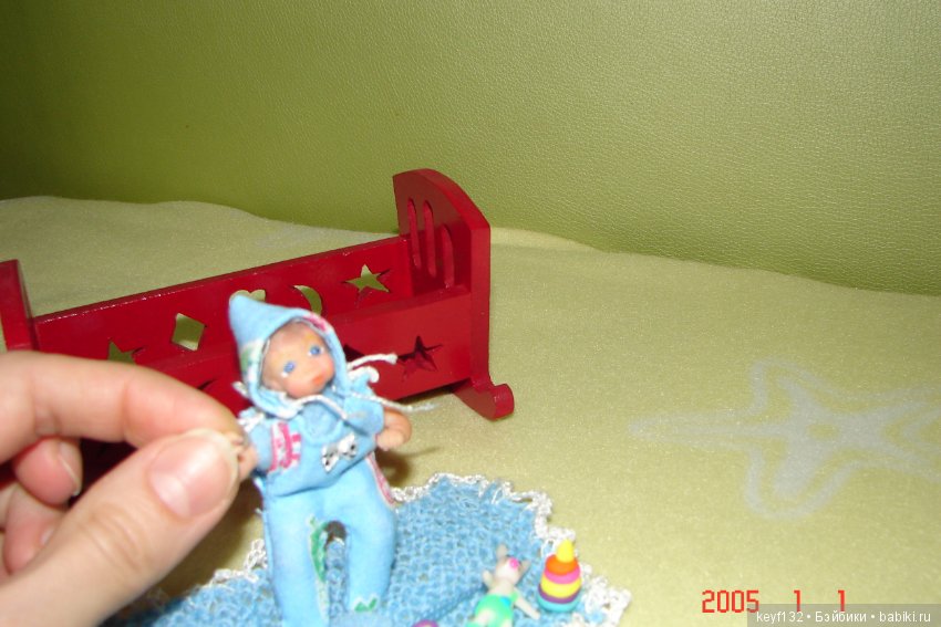 Малыш Ник. Мини кукла — Авторские миниатюрные куклы: лепка (фото 6)