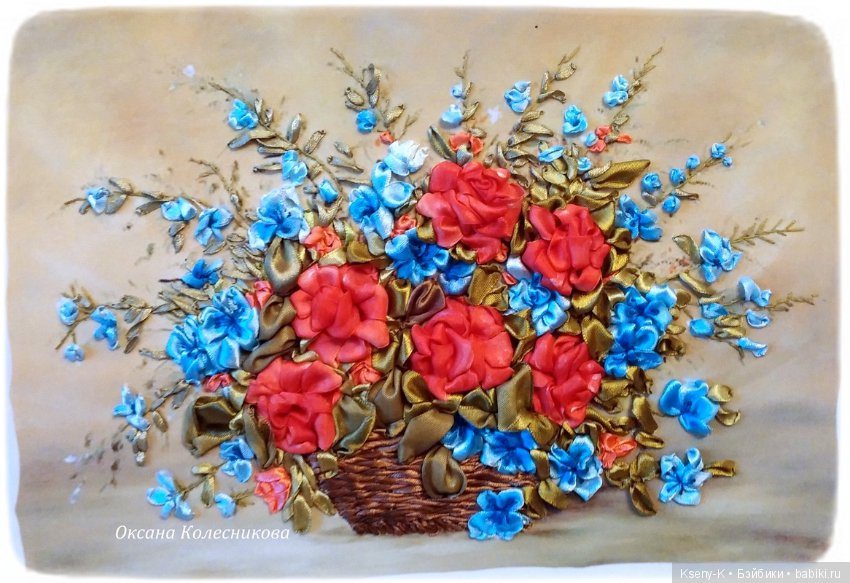 Мои любимые виды рукоделия - 1. Вышивка лентами (фото 7)