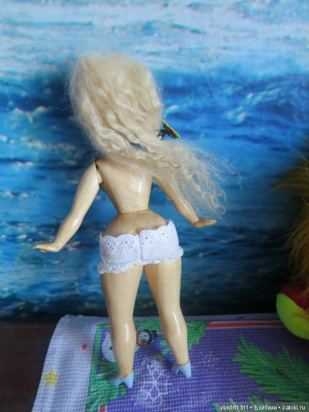 Моя авторская кукла Мэрилин полностью из дерева - в каморке у папы Карло - часть 8