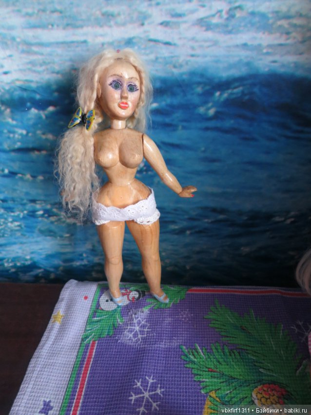 Моя авторская кукла Мэрилин полностью из дерева - в каморке у папы Карло - часть 8 (фото 4)