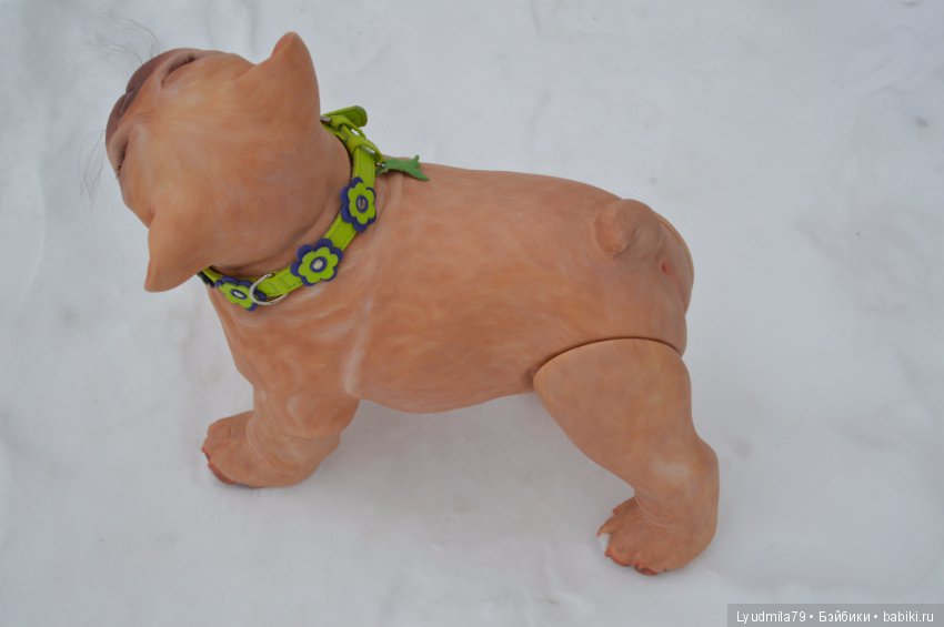 Прогулка бульдог Bellami, реборна. Мастерская Людмилы Скрылёвой (фото 10)
