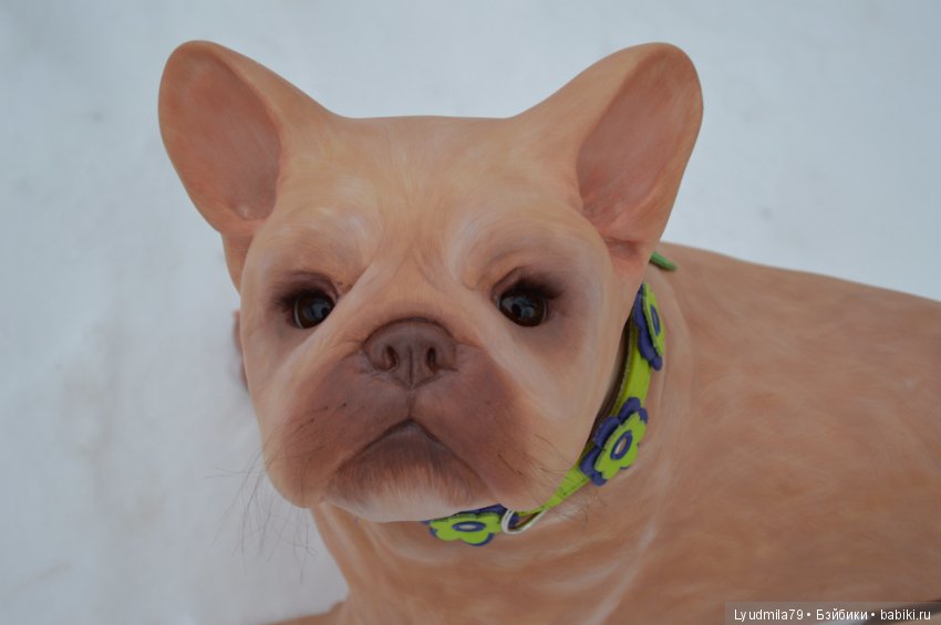 Прогулка бульдог Bellami, реборна. Мастерская Людмилы Скрылёвой