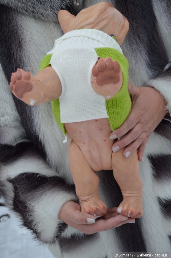 Прогулка бульдог Bellami, реборна. Мастерская Людмилы Скрылёвой (фото 3)