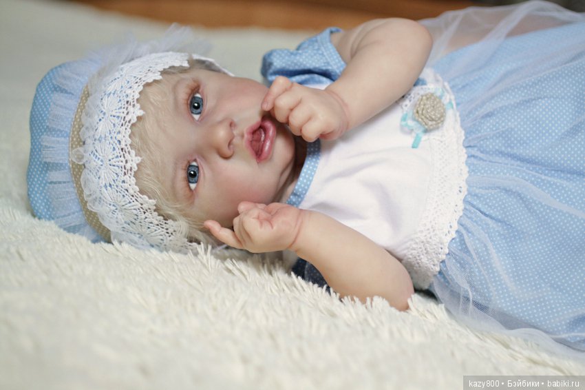 Нежный цветочек Saskia. Куклы реборн Елены Коротковой (фото 3)