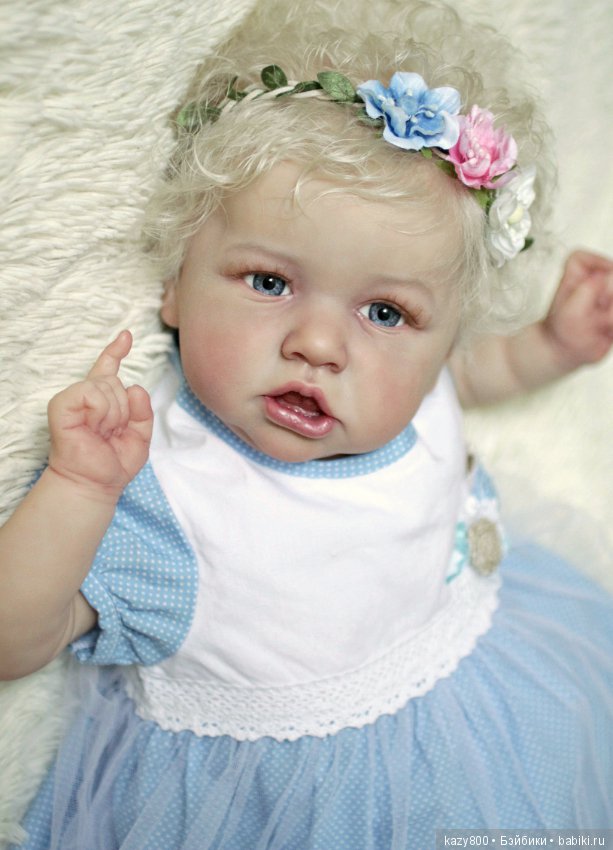 Нежный цветочек Saskia. Куклы реборн Елены Коротковой (фото 2)