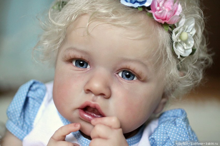 Нежный цветочек Saskia. Куклы реборн Елены Коротковой (фото 9)