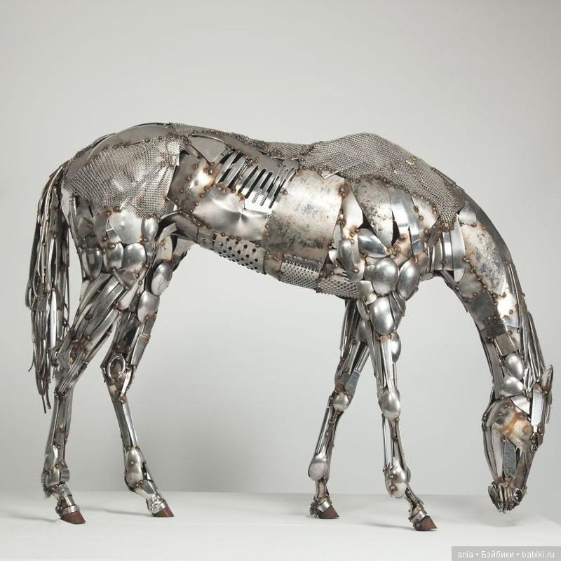 Скульптуры из металлолома, вдохновленные природой (фото 5)