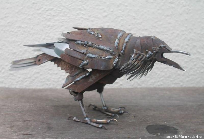 Скульптуры из металлолома, вдохновленные природой