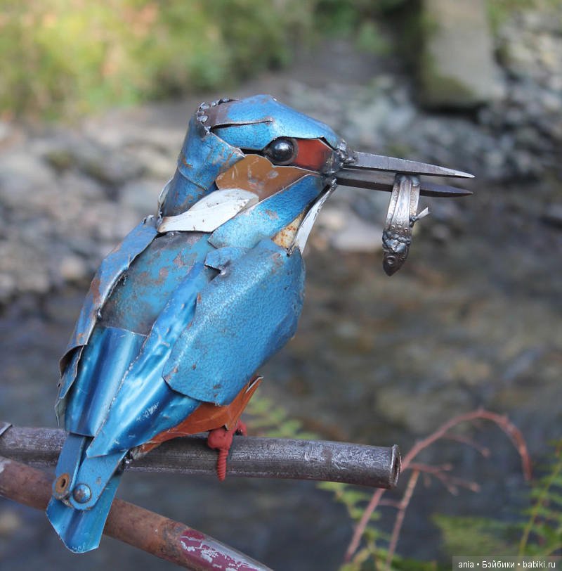 Скульптуры из металлолома, вдохновленные природой (фото 2)