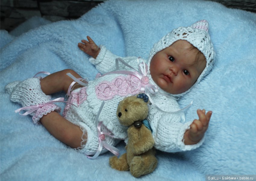 Тройняшки: Мara, Мira и Mina. Мини-реборн от Didy Jacobsen (фото 4)