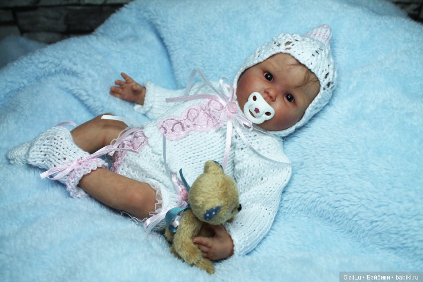 Тройняшки: Мara, Мira и Mina. Мини-реборн от Didy Jacobsen (фото 6)