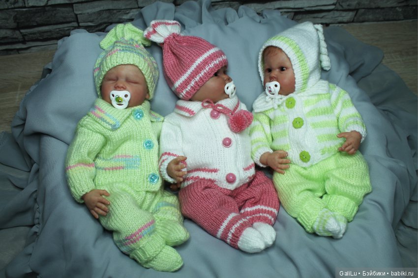 Тройняшки: Мara, Мira и Mina. Мини-реборн от Didy Jacobsen (фото 7)