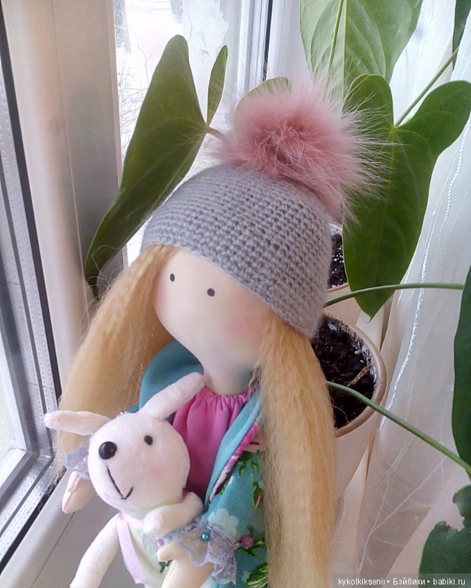 Текстильная куколка Зефиринка (фото 2)