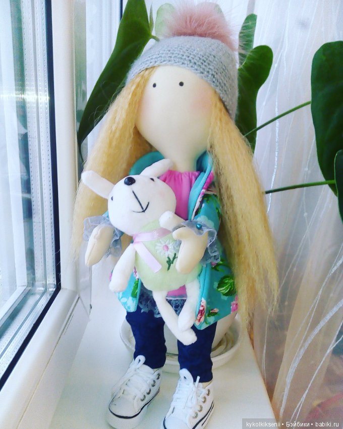Текстильная куколка Зефиринка (фото 4)