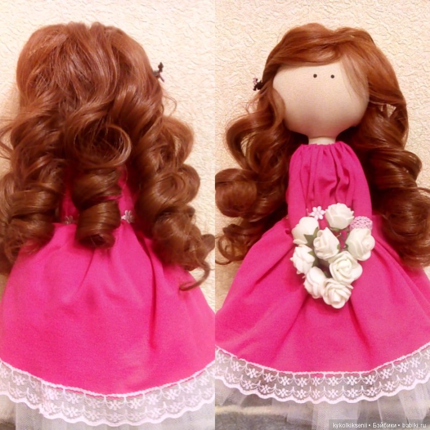 Кукла из ткани Розочка — Авторские текстильные куклы: Вальдорфские