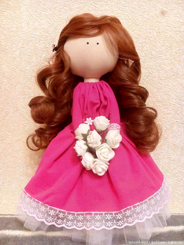 Кукла из ткани Розочка — Авторские текстильные куклы: Вальдорфские (фото 2)