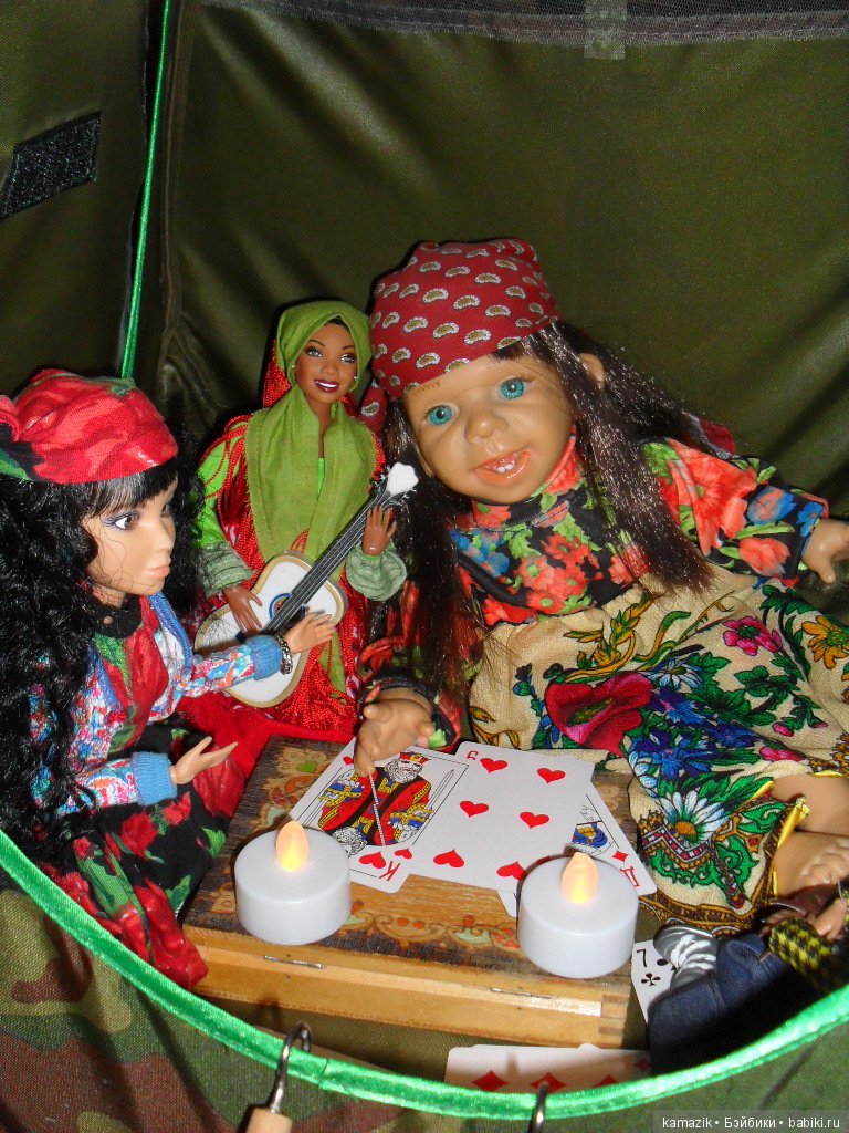 Лиза с цыганками — Характерные испанские куклы: пупсы с мимикой (фото 9)
