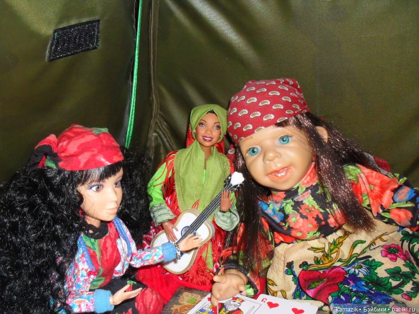 Лиза с цыганками — Характерные испанские куклы: пупсы с мимикой (фото 8)