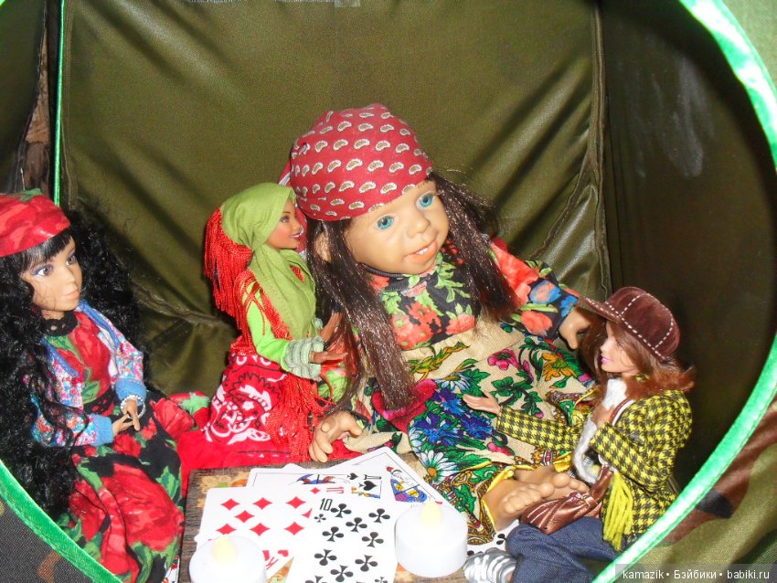 Лиза с цыганками — Характерные испанские куклы: пупсы с мимикой
