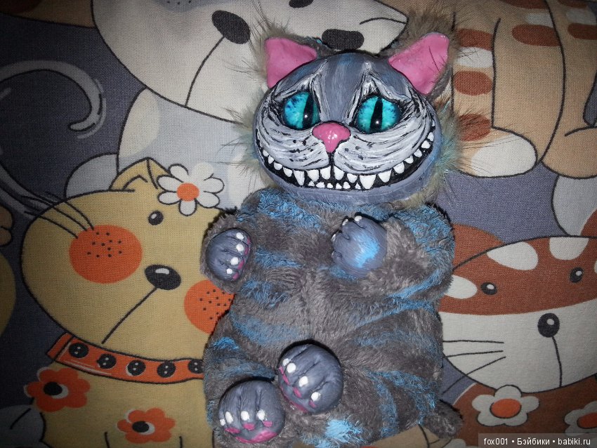 Кот, ну просто… Чешир — Игрушки в смешанной технике (мех и глина): Арт (фото 9)