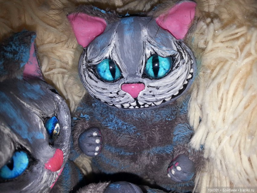 Кот, ну просто… Чешир — Игрушки в смешанной технике (мех и глина): Арт (фото 4)