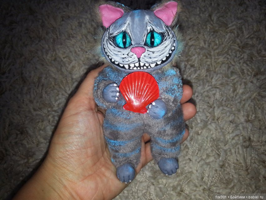 Кот, ну просто… Чешир — Игрушки в смешанной технике (мех и глина): Арт