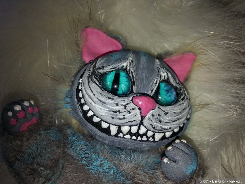 Кот, ну просто… Чешир — Игрушки в смешанной технике (мех и глина): Арт (фото 2)