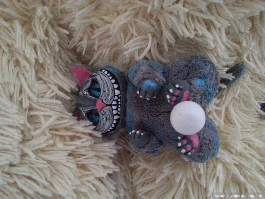 Кот, ну просто… Чешир — Игрушки в смешанной технике (мех и глина): Арт (фото 8)