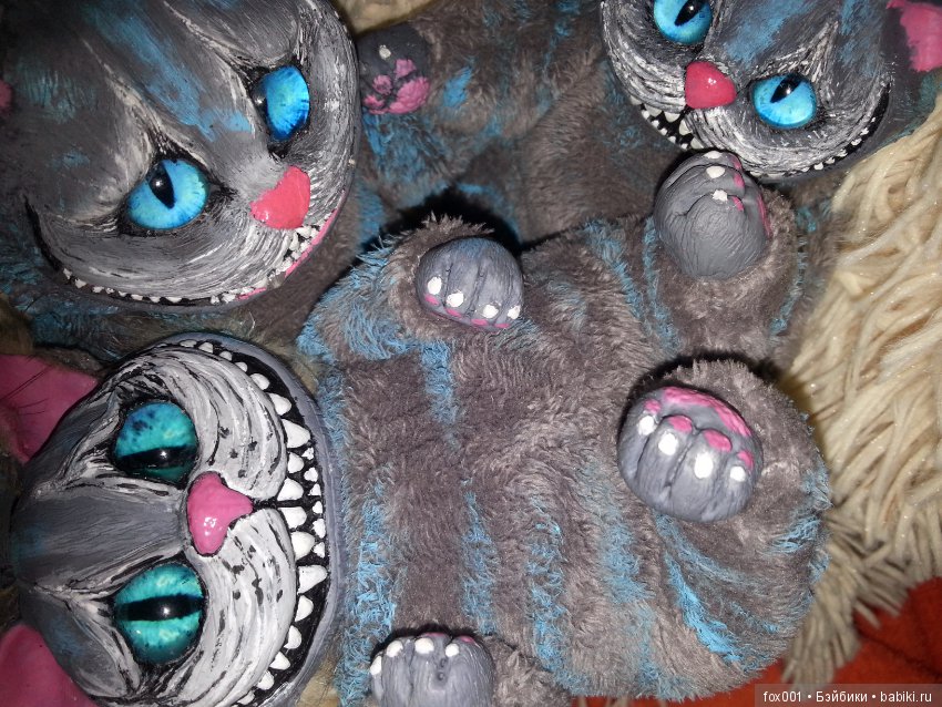 Кот, ну просто… Чешир — Игрушки в смешанной технике (мех и глина): Арт (фото 6)