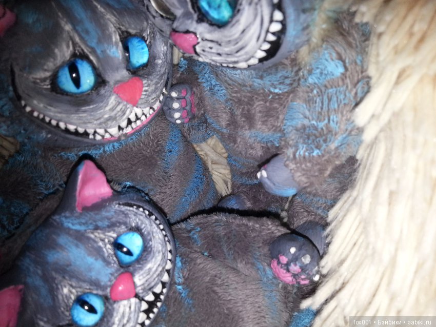 Кот, ну просто… Чешир — Игрушки в смешанной технике (мех и глина): Арт (фото 3)