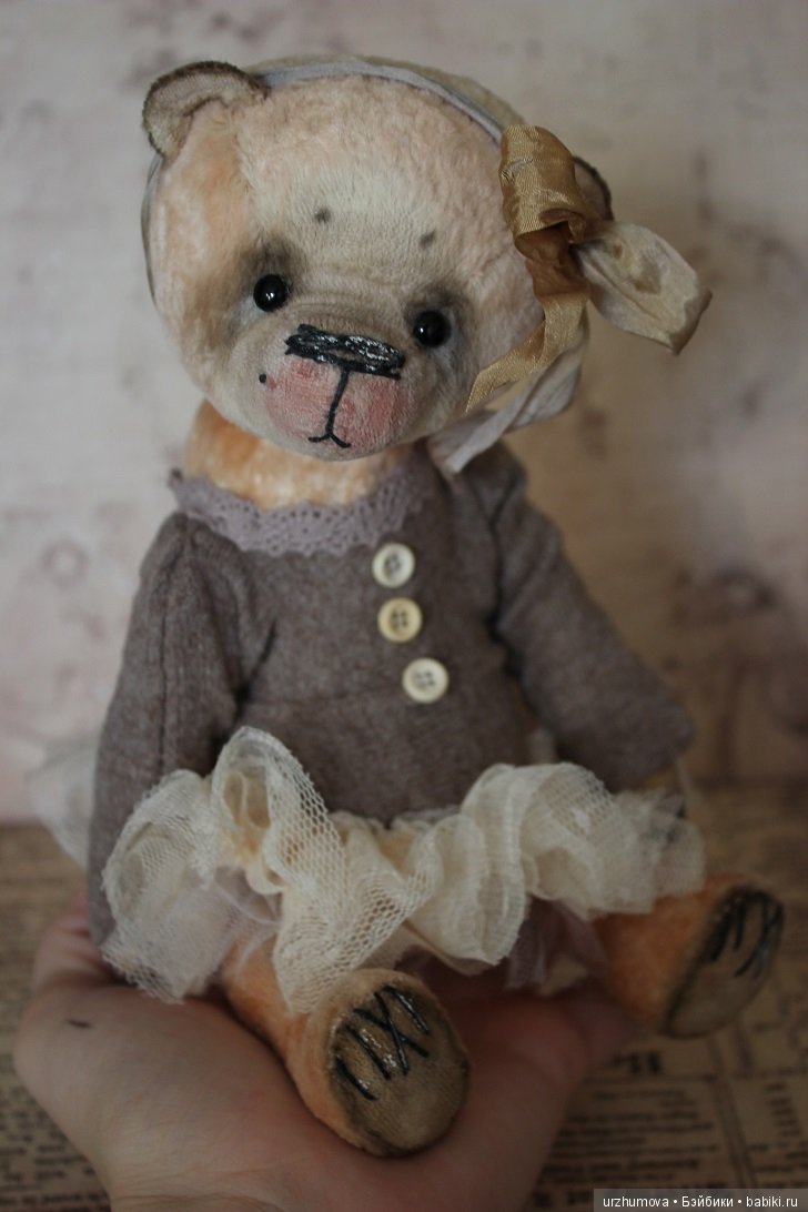 Лиза - мишка тедди ручной работы