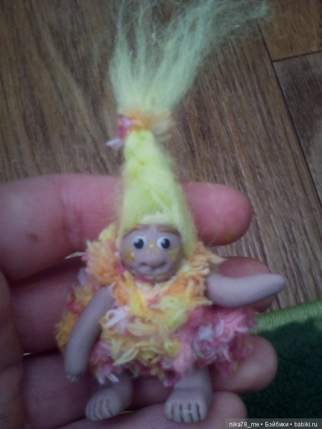 Мини пупсики-тролли. Весеннее настроение (фото 7)