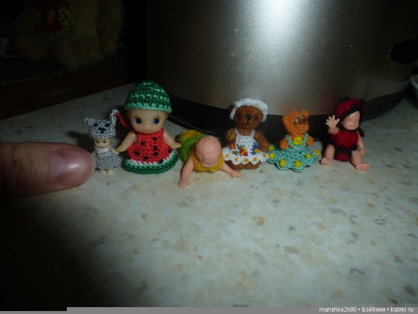 Кукольная миниатюра. Проба пера. Микровязание