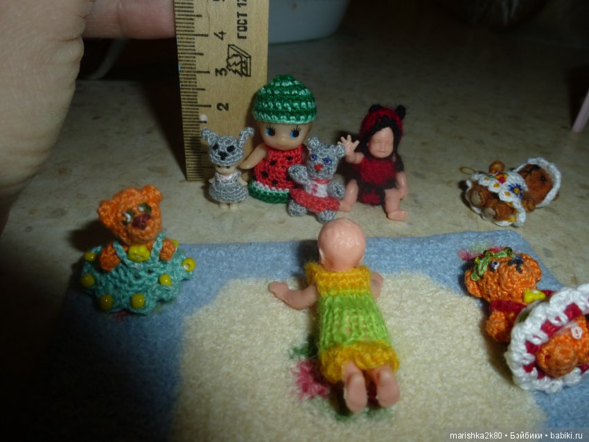 Кукольная миниатюра. Проба пера. Микровязание (фото 7)